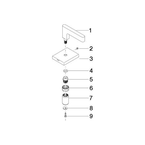 Dornbracht 90207005703-28 Poignée pour lavabo Pièces détachées