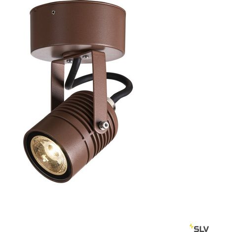 Applique extérieure LED SPOT rouille LED 6W 3000K IP55 - SLV - 1004957 (1/5)