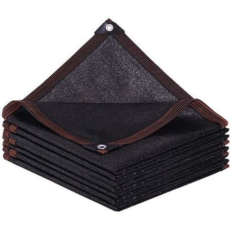 Voile-d'ombrage-Toile-Filet-Ombrage-Exterieur Rectangulaire avec œillets pour Balcon, Serre, Jardin, Pergola, Patio Lawn-2x4m-Noir (1/4)