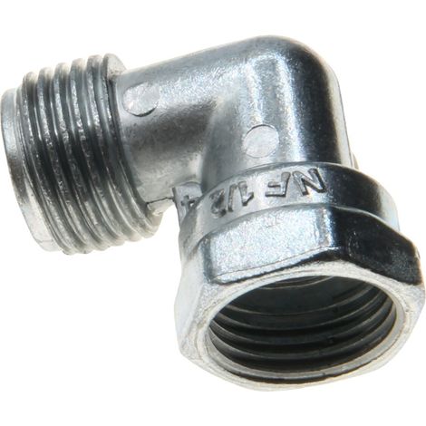 SKL raccordo gomito maschio femmina 1/2" gas 90° ad angolo per piano cottura (1/5)
