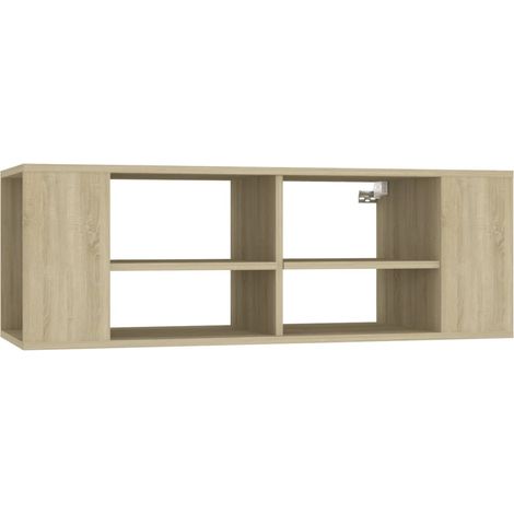 Meuble TV,Banc TV,Armoire TV mural Chêne sonoma 102x35x35 cm Bois d’ingénierie CFW875791 (1/5)
