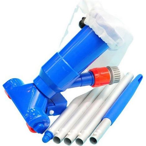 Aspirateur À Feuilles Pour Piscine - Système À Jet D Eau Sans Électricité - Compatible Piscines Hors Sol Et Enterrées - Sac De Collecte Renforcé - 5 Sections De Tige (1/5)