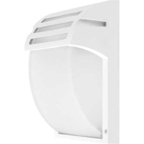 Applique Murale Blanche LED IP44 pour ampoule E27 - SILUMEN