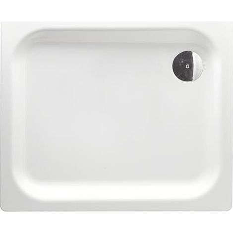 Receveur douche EDURA rectangulaire 1600x40x900 mm acier émaillé,  blanc (1/5)