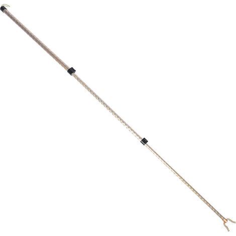 Teleskophaken aus Aluminiumlegierung zum Aufhängen von Wäsche – 128 x 5 cm – Gold (1/4)