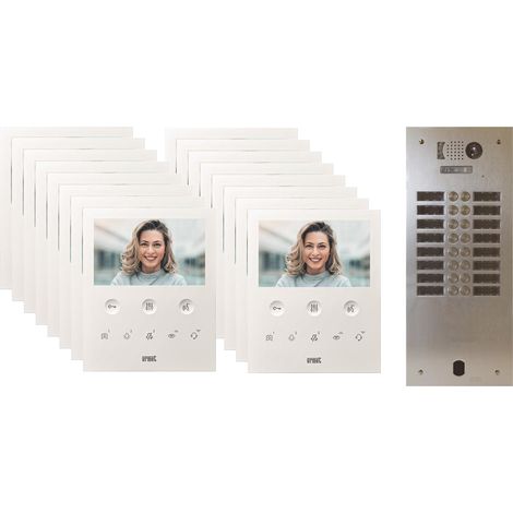 Kit visiophone 2 rangées avec 16 écrans URMET Collectif