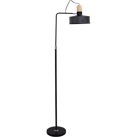 Lamapara Pie Salon Anusca 1xe27 Negro 160x25x55 de FABRILAMP.