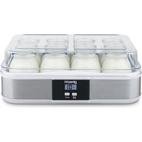 Yaourtiere HKoeNIG - ELY120 - Capacité 12 pots de 160ml - Programmable jusqu'a 15h - 15W (1/5)