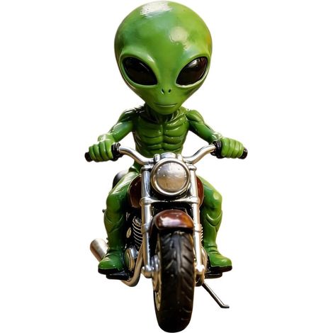 Dekoration Alien Motorradfahrer Outdoor Garten Dekoration (1/5)