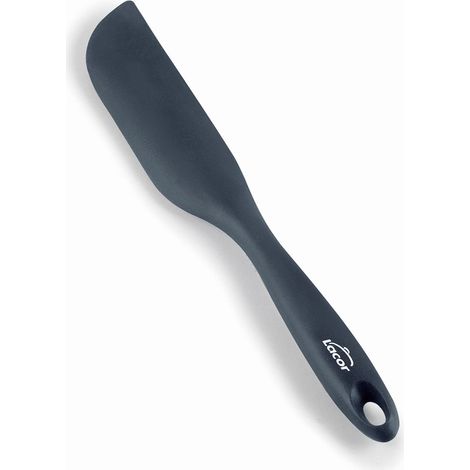 Lacor Spatola da Cucina Grigia, Statula, Silicone, Utensili da Cucina, Manico Ergonomico, Antiaderente, Resistente alle alte Temperature, Lavabile in Lavastoviglie, Lunghezza 27 cm, 64471 (1/5)
