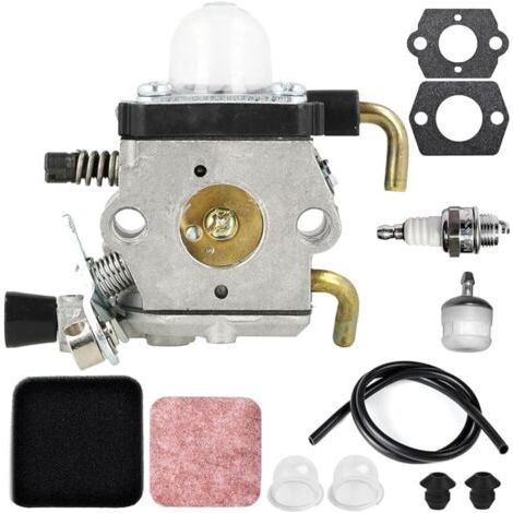 Pair Carburateur Carb pour STIHL HS75, HS80, HS85, pour ZAMA C1Q-S42C C1QS42C Taille-haie Débroussailleuse Moteurs Carb remplace 42261200604, avec Filtre à air, Filtre à Carburant (1/5)
