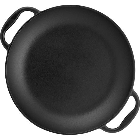 BBQ-Toro Paella Pfanne, 6 Personen Ø 36 cm Gusseisen Grillpfanne mit Griffen