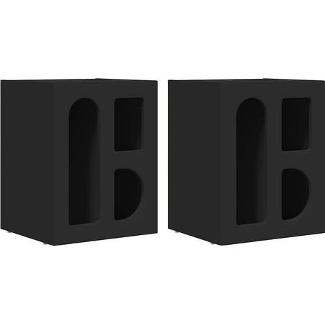 Maison Exclusive - Nachttisch 2 pcs Schwarz 40 x 35 x 50 cm Holzw
