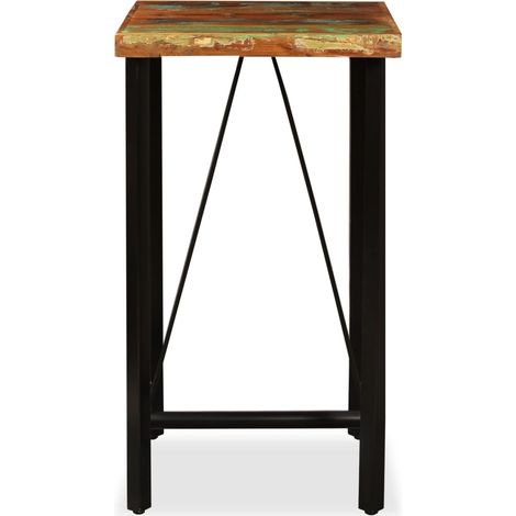 Maison Exclusive - Tavolo da Bar in Legno Massello di Recupero 60x60x107 cm