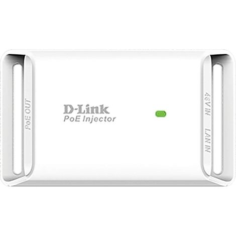 D-Link DPE-101GI Injecteur 1 Port Gigabit PoE 802.3/3u/3ab- 10/100/1000BASE-T - jusqu'à 19,22 watts - Idéal pour Alimenter vos Équipements POE (1/5)