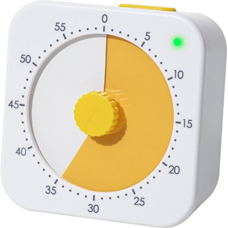 Timer da cucina, timer a carica manuale da 60 minuti - timer da chef con allarme sonoro, timer meccanico da tavolo - timer manuale con conto alla rovescia per casa, studio, ecc. (1/5)