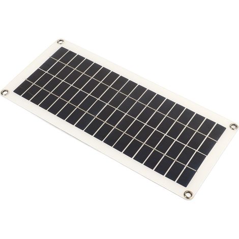 Panneau solaire 10 W en silicium polycristallin avec double sortie USB pour motos, bateaux, tracteurs, remorques, camions, tondeuses à gazon et camping-cars (contrôleur 10 A). (1/5)
