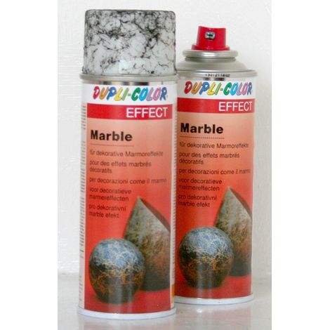 Peinture aérosol décorative - Duplicolor - Marbre EFFECT Noir - 200 ml - Monocouche - Universel (1/2)