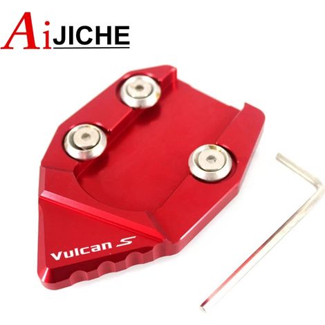 (Rouge) Béquille latérale CNC pour moto, extension de support compatible avec KAWASAKI Vulcan S VN650 VN 650 2015-2018 maxpower (1/4)