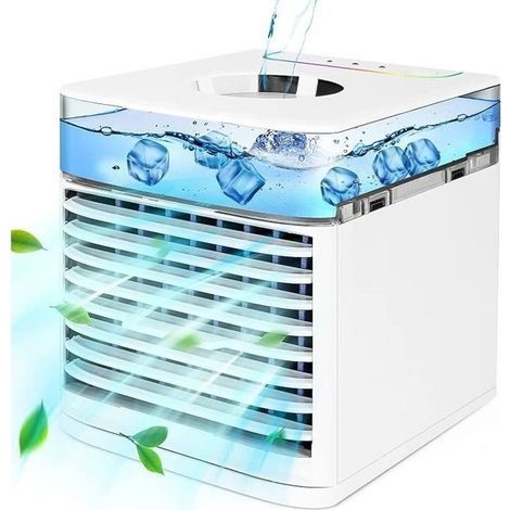 Mini-tragbarer Luftkühler, 4-in-1 USB-Energiespar-Mini-Lüfter