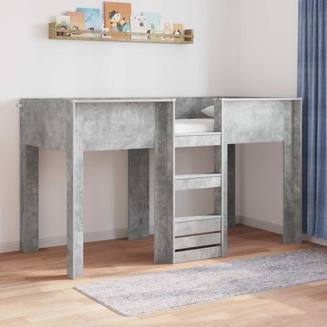 Cama Litera para Niños Gris Concreto 75 x 190 cm (1/5)