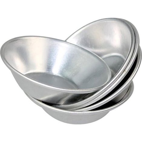 Moldes de aluminio para tartaletas - Moldes para pasteles y galletas - Utensilios de repostería - Juego de 12 (1/5)