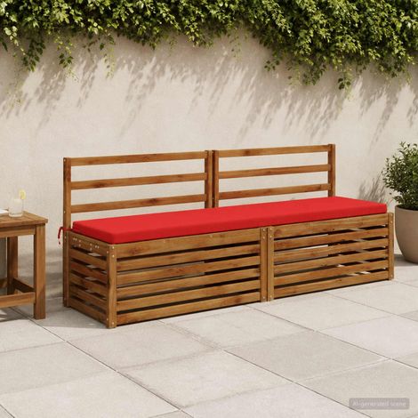 vidaXL Cojín de banco SOEST 100% Poliéster Rojo 170 x 40 x 5 cm (1/5)