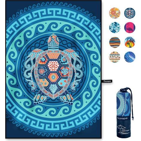 Ultralight Microfiber Beach Towel, Quick Dry, Absorbent Beach Blanket, Soft and Easy to Care for Fitness, Travel, Beach, Swimming, 200x145cm (1/5)