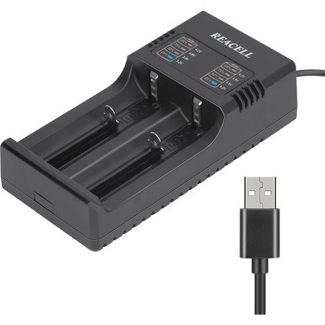18650 Universel Chargeur pour 3.7V Li-ION Rechargeable Piles Chargeur rapide universel pour 18650 18490 18350 17670 17500 16340 14500 Piles Rechargeable (1/5)