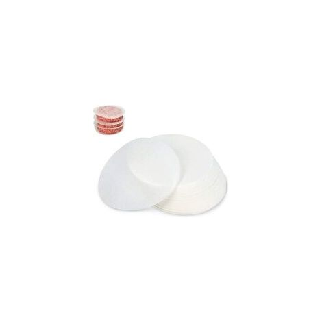 500 Stück Antihaft-Backpapier, 12,5 cm Durchmesser, Hackfleischpapier, Hamburger-Scheiben - Crezuo