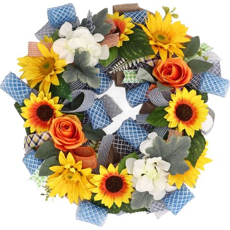 de tournesols de 45 cm de diamètre couleurs vives sans (1/5)