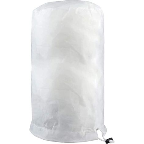 Telo invernale per piante, telo protettivo riutilizzabile per piante da giardino, telo invernale con cerniera e coulisse (120×180 cm, bianco×1)