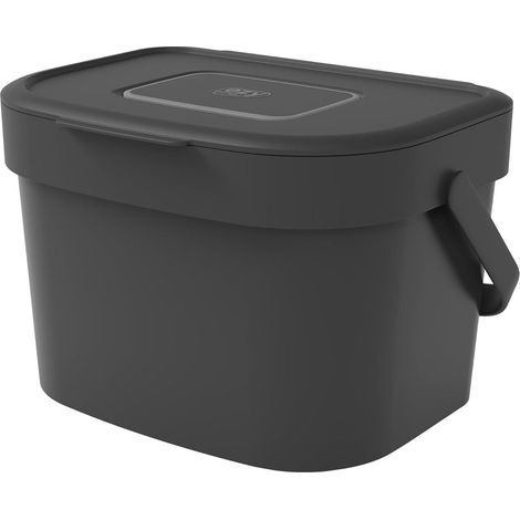 1 x 6L Food Waste Kitchen Compost Caddy Bin Wall Mountable (1/3)