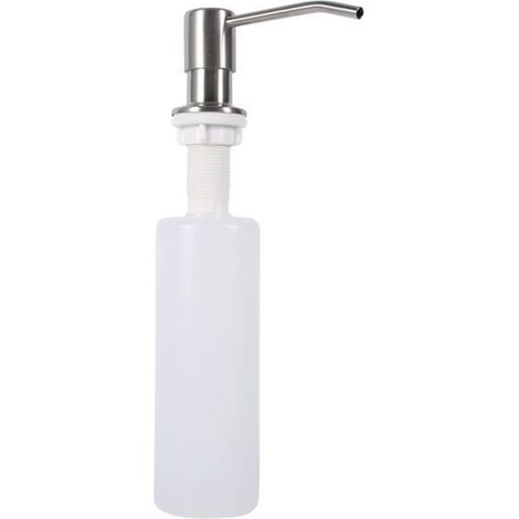 Distributeur de Savon pour Evier de Cuisine, 300 ml Distributeur de Savon Intégré pour Cuisine ou Salle de Bains Encastrable (1/4)