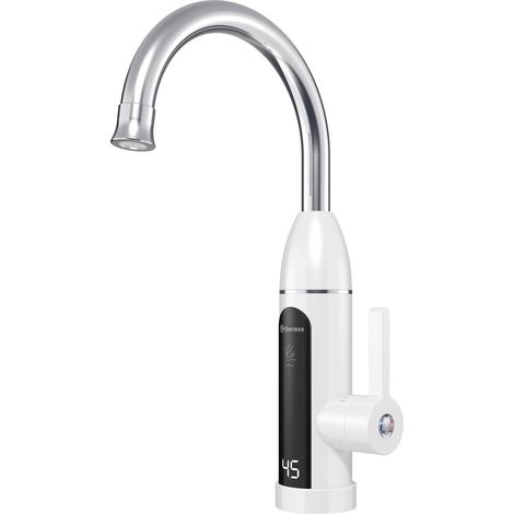 Robinet d'eau chaude électrique RIO, 230 V, 3 kW, blanc/acier inoxydable (1/4)