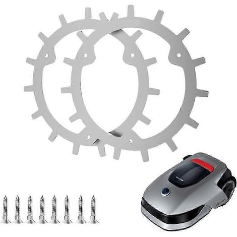 TLDM-01 Lot de 2 roues de traction antidérapantes à pointes pour robots tondeuses Mova 600 / ViAX 250 / ViAX 300 / Dreame A1 / A1 Pro (1/4)