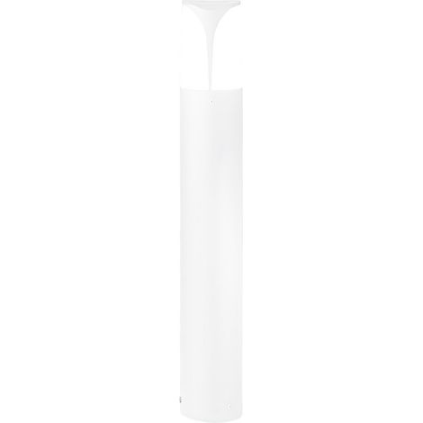 Lampioncino gea led stele ges712 e27 led ip44 h80 alluminio bianco lampada terra moderna esterno
