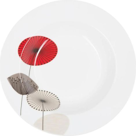 Lot de 6 Assiettes Creuses "Osara" 22cm Blanc (1/3)