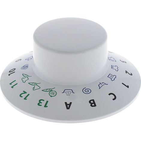 Manopola timer bianca per lavatrice hotpoint