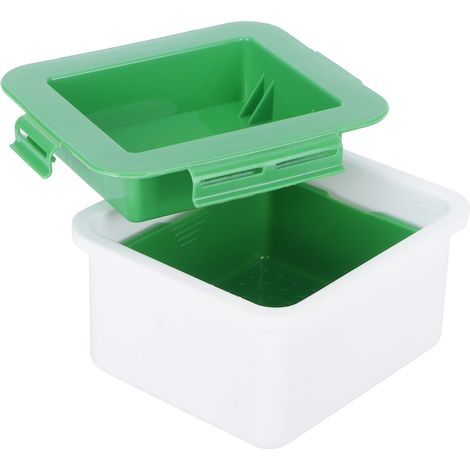 Presse à tofu en PP, égouttoir à tofu, outil pour enlever l'eau, accessoire de cuisine, vert et blanc (1/5)