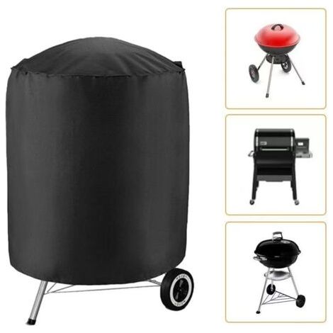 Housse imperméable pour Barbecue -Rond Housse Barbecue,Housse Barbecue Étanche en Tissu Oxford 210D -Housse de Protection Anti-Ultraviolet pour BBQ(70x70 cm) (1/5)