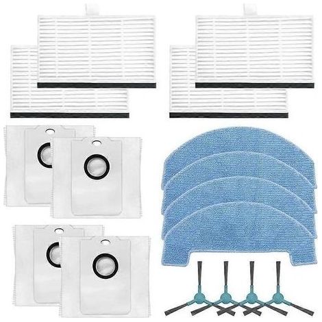 Pour aspirateur robot Conga 2499 Ultra Home Advanced : brosse latérale, filtre HEPA, lingette de nettoyage et sacs à poussière (1/5)