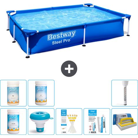 Bestway Bestway Steel Pro Rectangulaire - 221x150x43 cm - 9-pièces  S43323 (1/5)