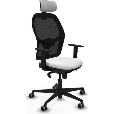 Sedia Ufficio con Poggiatesta Piqueras y Crespo 1D036G2 Bianco (1/5)