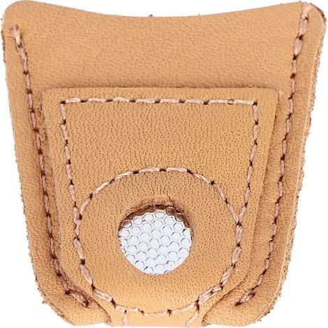 Nähfingerhut, Strickfingerhut aus Leder, Fingerspitzenschutz, Stickzubehör, mittlere Größe (1/5)