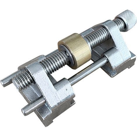 Sharpening guide - Stainless steel - Side clamping - Fixed angle - With brass roller for wood chisels, plane blades, flat chisels - Width between 5 and 8.2 cm (1/5)
