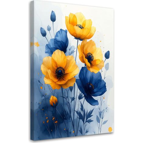 Leinwandbilder Gelb blaue botanische Blumen 20x30 (1/5)