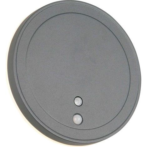 Applique da esterno LED ricaricabile, c/sensori, tonda, D 14 cm, Fortaleza (1/5)