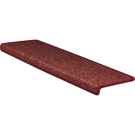 Tapis d'escalier Kalkutta Sisaloptik Rouge Rectangulaire (1/4)
