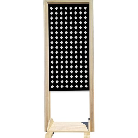 HALLOWEEN - Separè - Paravento modulabile - 70x190cm - in Legno e PVC Nero (1/3)